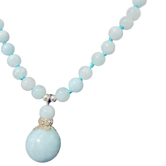 Aquamarine Necklace and Earring Set Black Friday sale! - Picture 4 of 11